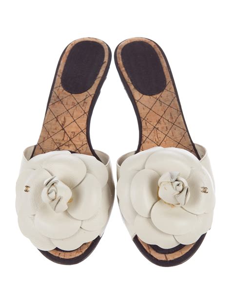 chanel shoes with flower|More.